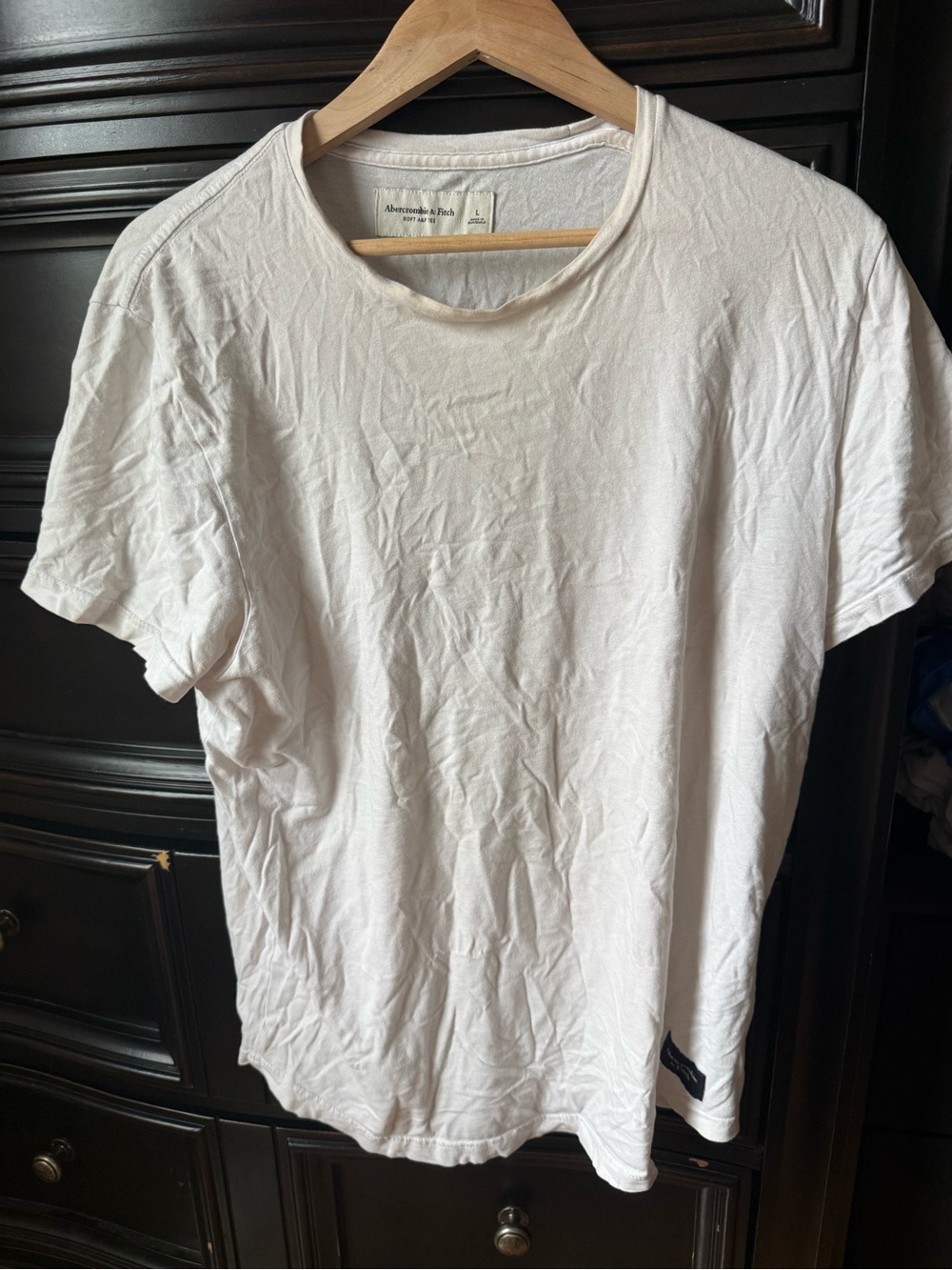 Abercrombie & Fitch Men’s White Crew Neck Tee